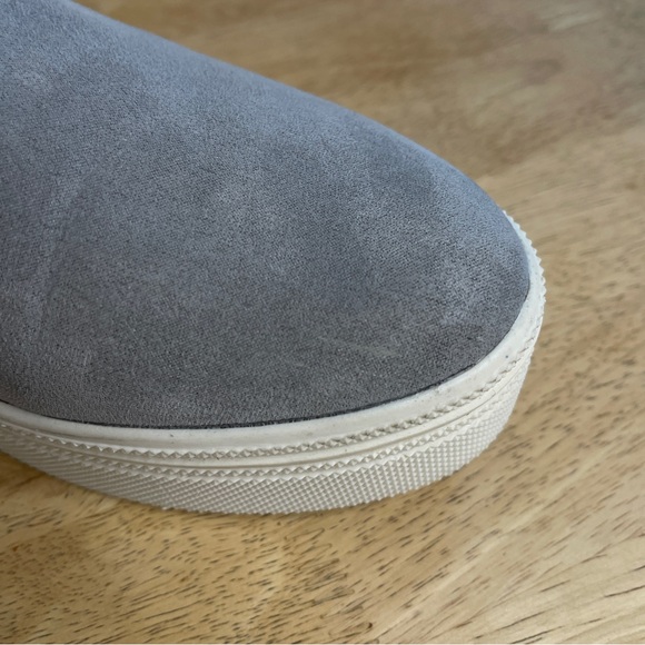 Dolce Vita Tate Gray Suede Platform Slip On Chunky Sneakers Size 8.5 - Picture 15 of 16